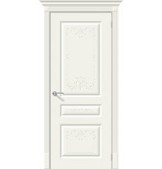 Дверь межкомнатная полиуретановая эмаль Скинни-14 Аrt Whitey